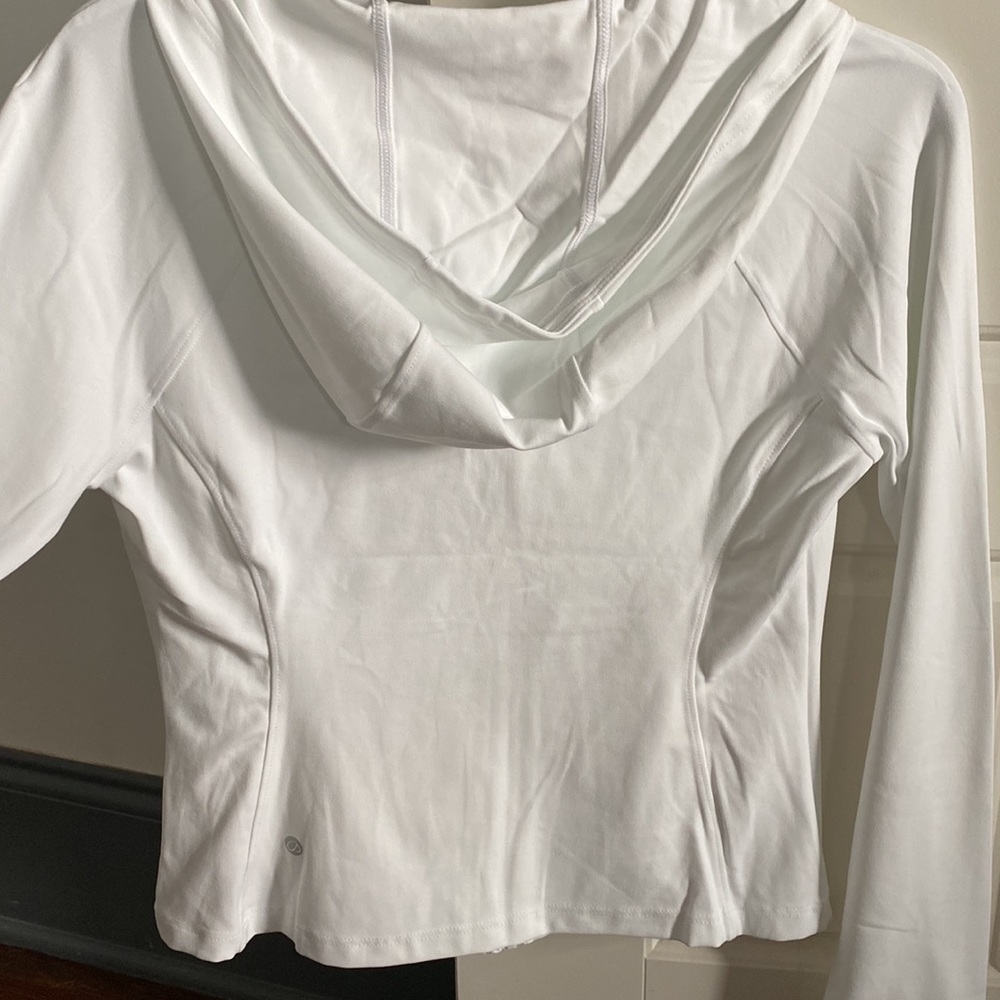 NWT White scuba hoodie size medium CRZ YOGA - Picture 4 of 4